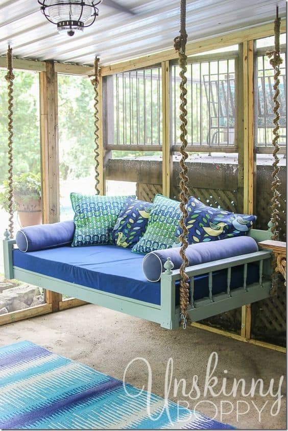 Best ideas about DIY Porch Swing Bed
. Save or Pin 37 Smart DIY Hanging Bed Tutorials and Ideas to Do Now.