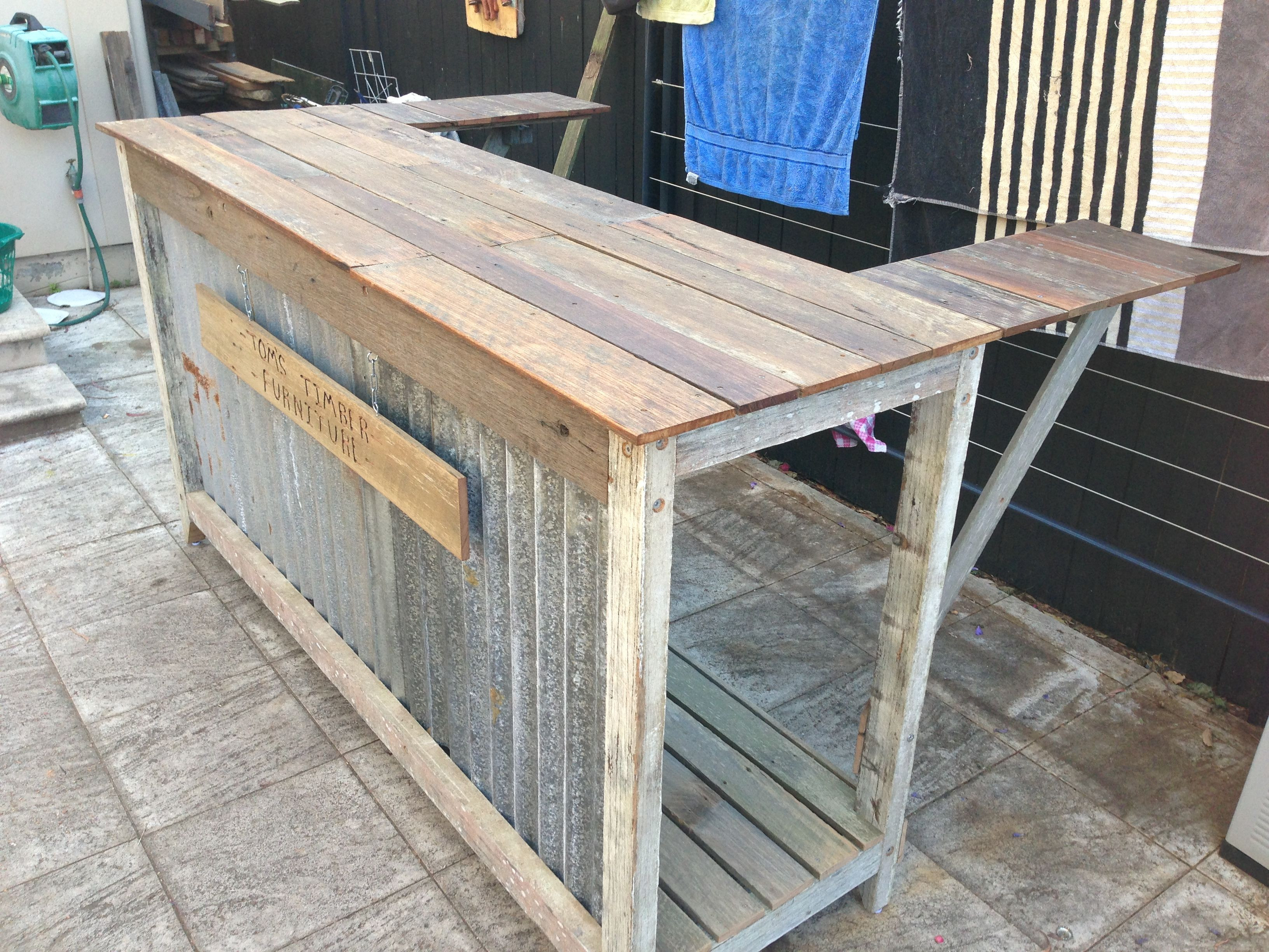 Best ideas about DIY Portable Bar
. Save or Pin Recycled timber bar made from salvaged materials Now.