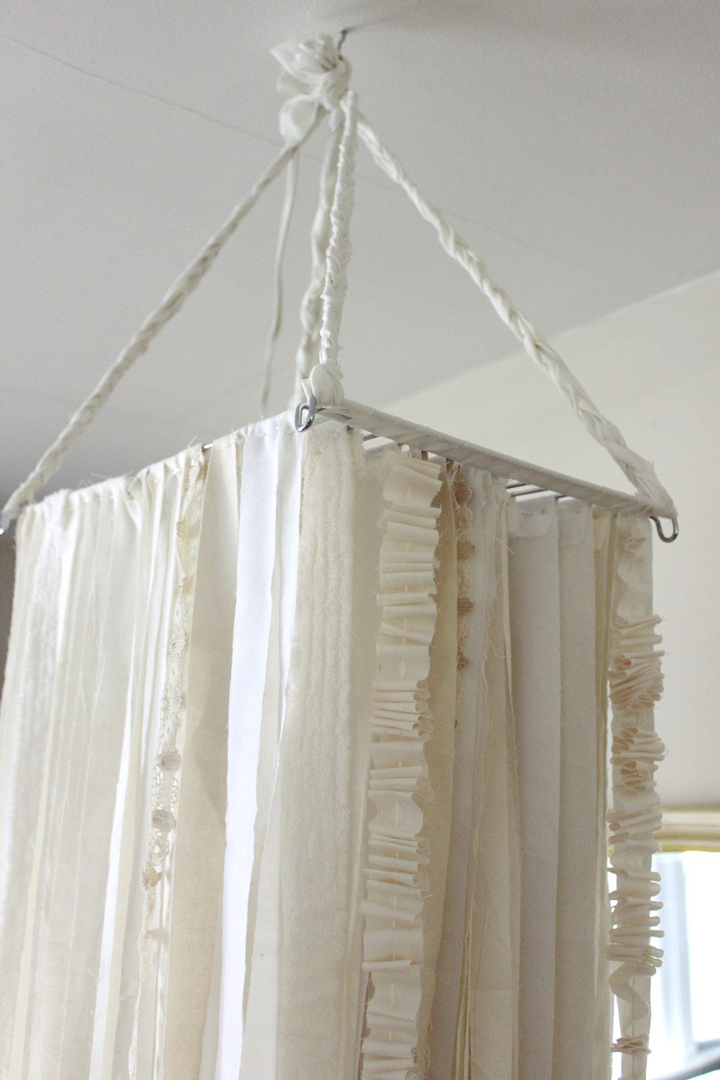 Best ideas about DIY Portable Changing Room
. Save or Pin D I Y Oversized Fabric Garland Chandelier A Beautiful Mess Now.