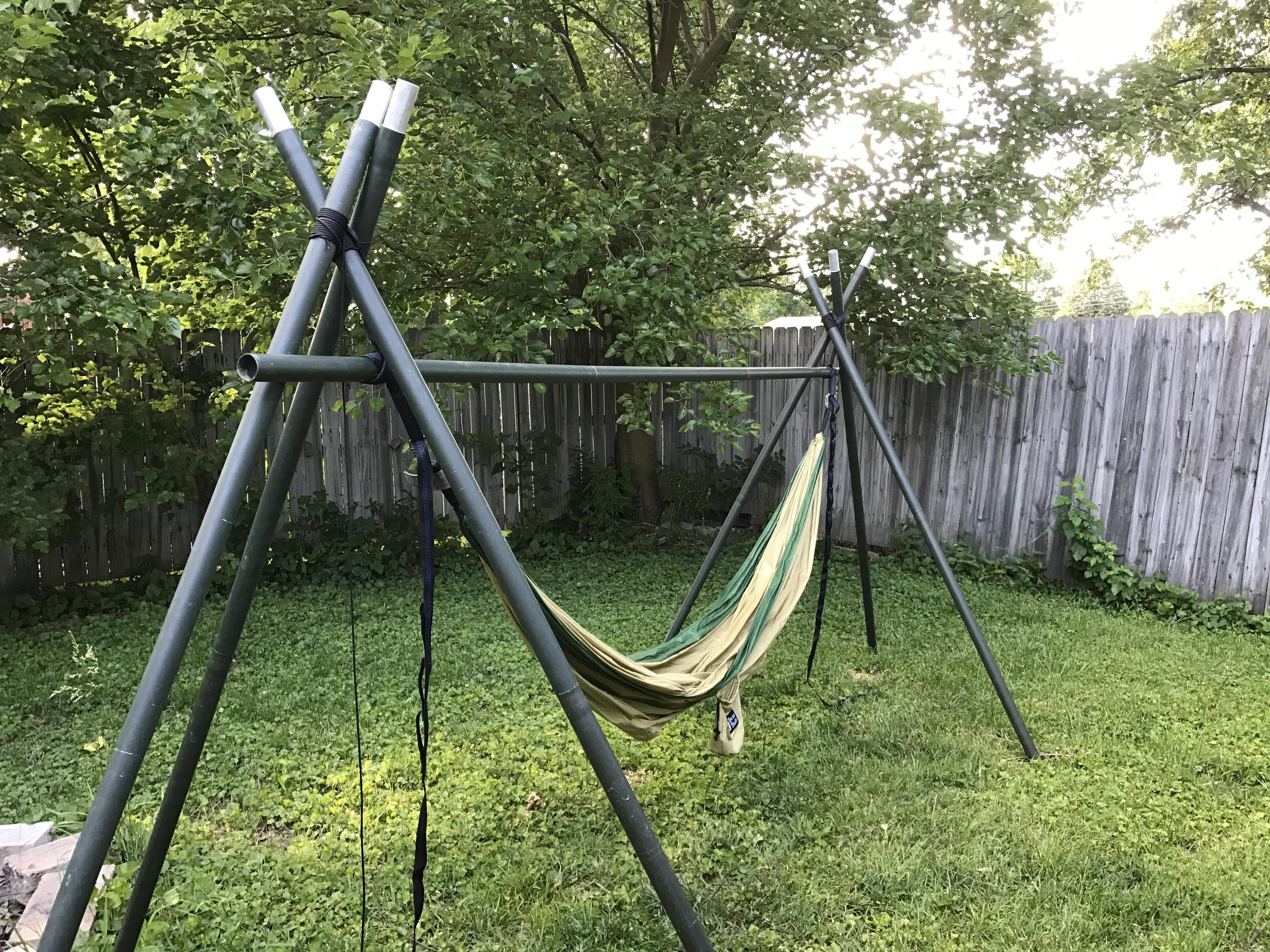 Best ideas about DIY Portable Hammock Stand
. Save or Pin DIY Tripod Hammock Stand Hammocks Now.
