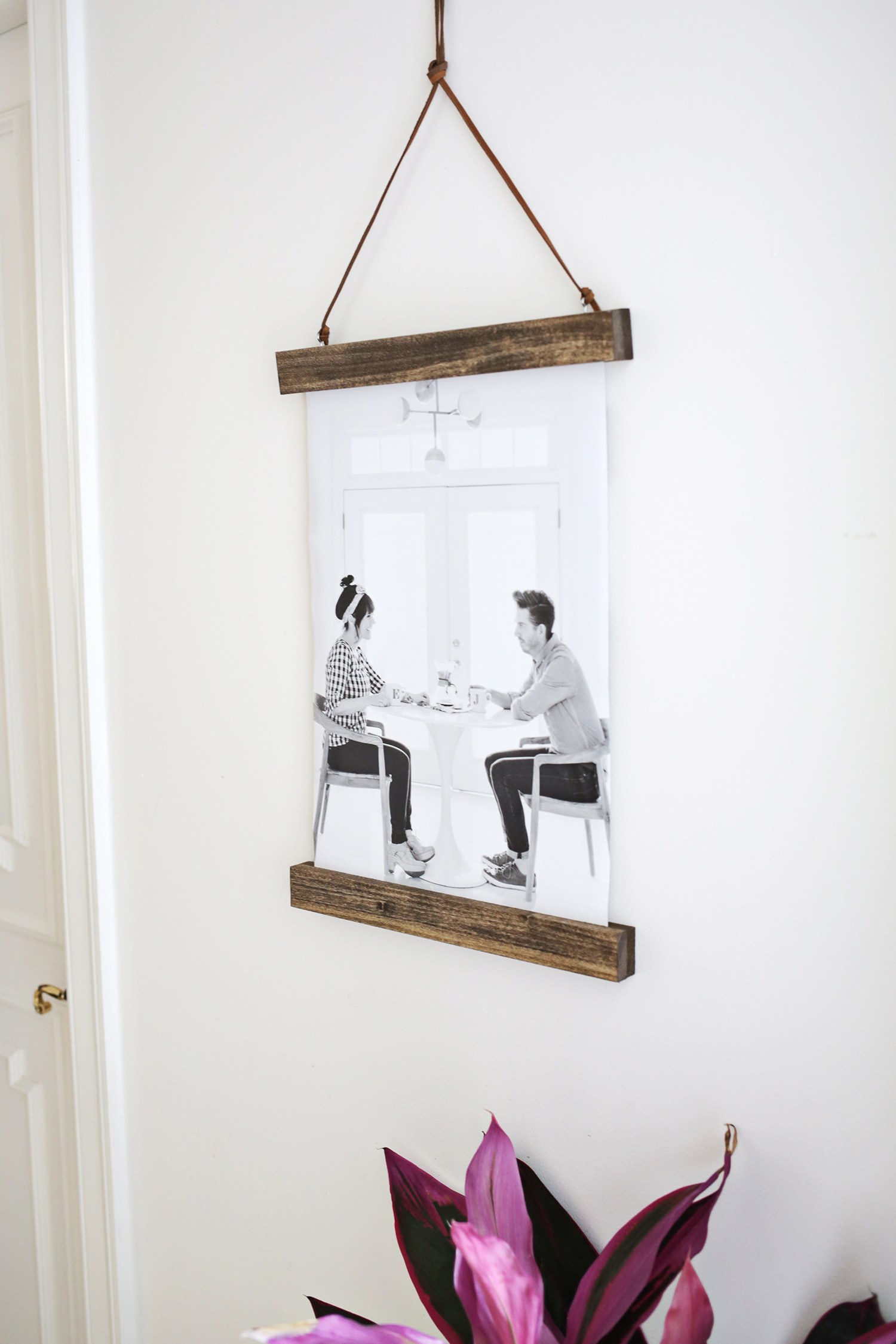 Best ideas about DIY Poster Frame
. Save or Pin DIY Poster Hanger A Beautiful Mess Now.