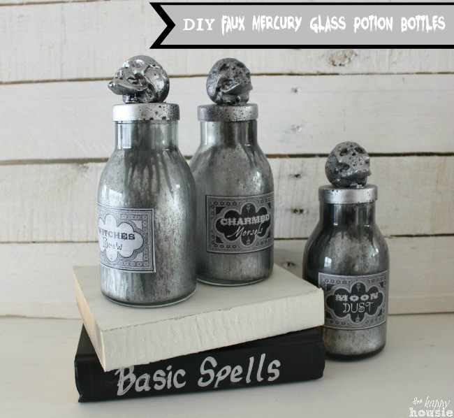 Best ideas about DIY Potion Bottles
. Save or Pin Easy Faux Mercury Glass DIY Potion Bottles The Happy Housie Now.