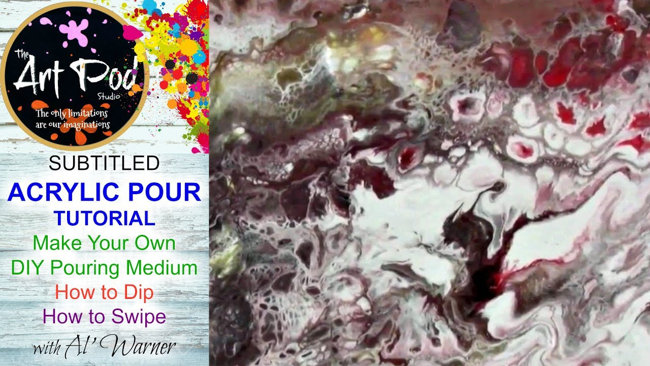 Best ideas about DIY Pouring Medium
. Save or Pin 3 ACRYLIC POUR TUTORIAL ACRYLIC DIP & SWIPE SUBTITLED Now.