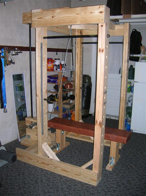 Best ideas about DIY Power Rack
. Save or Pin Homemade power rack made out of wood and pipe Now.