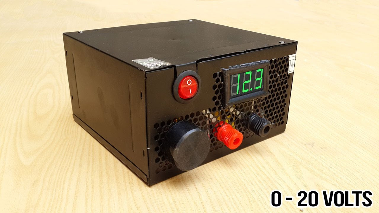 Best ideas about DIY Power Supply
. Save or Pin How to make adjustable 1 to 20 voltage power supply from Now.