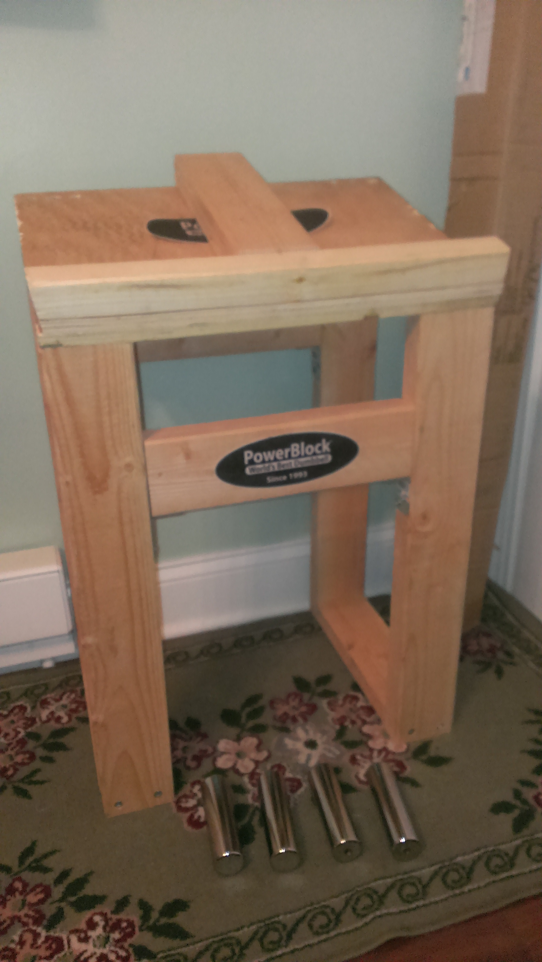 Best ideas about DIY Powerblock Stand
. Save or Pin DIY Powerblock Dumbbell Stand woodworking Now.