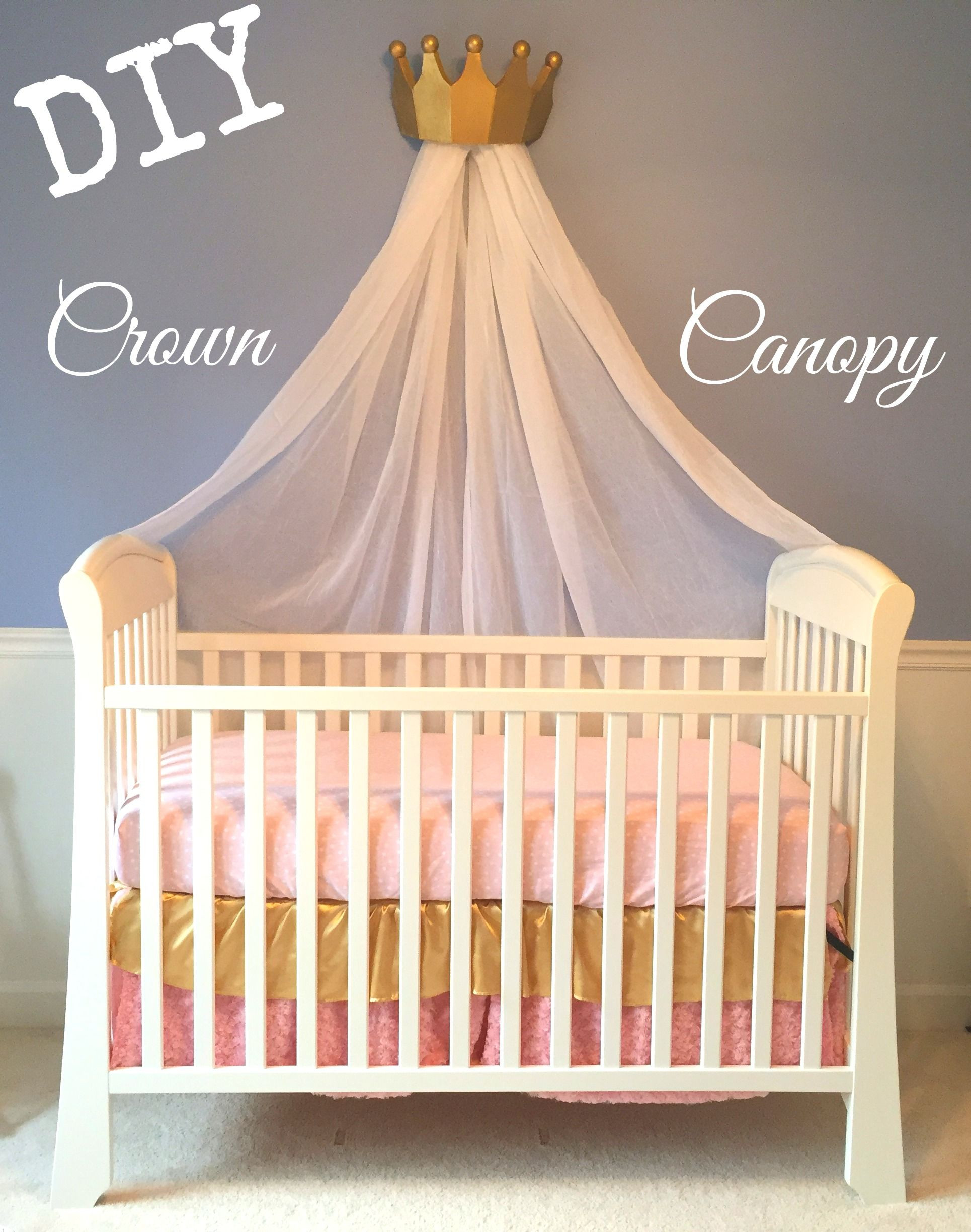 Best ideas about DIY Princess Bed Canopy
. Save or Pin DIY Crown Canopy for a crib or bed Fit for a princess Now.