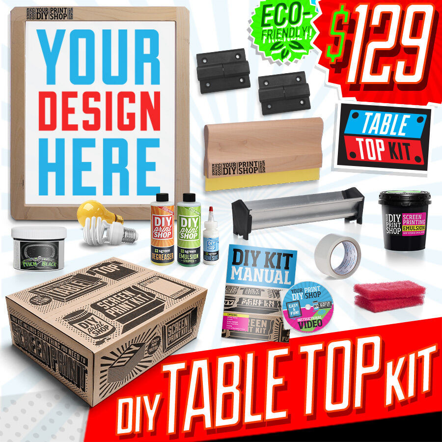 Best ideas about DIY Print Shop
. Save or Pin DIY PRINT SHOP Classic Table Top Screen Printing Kit Now.
