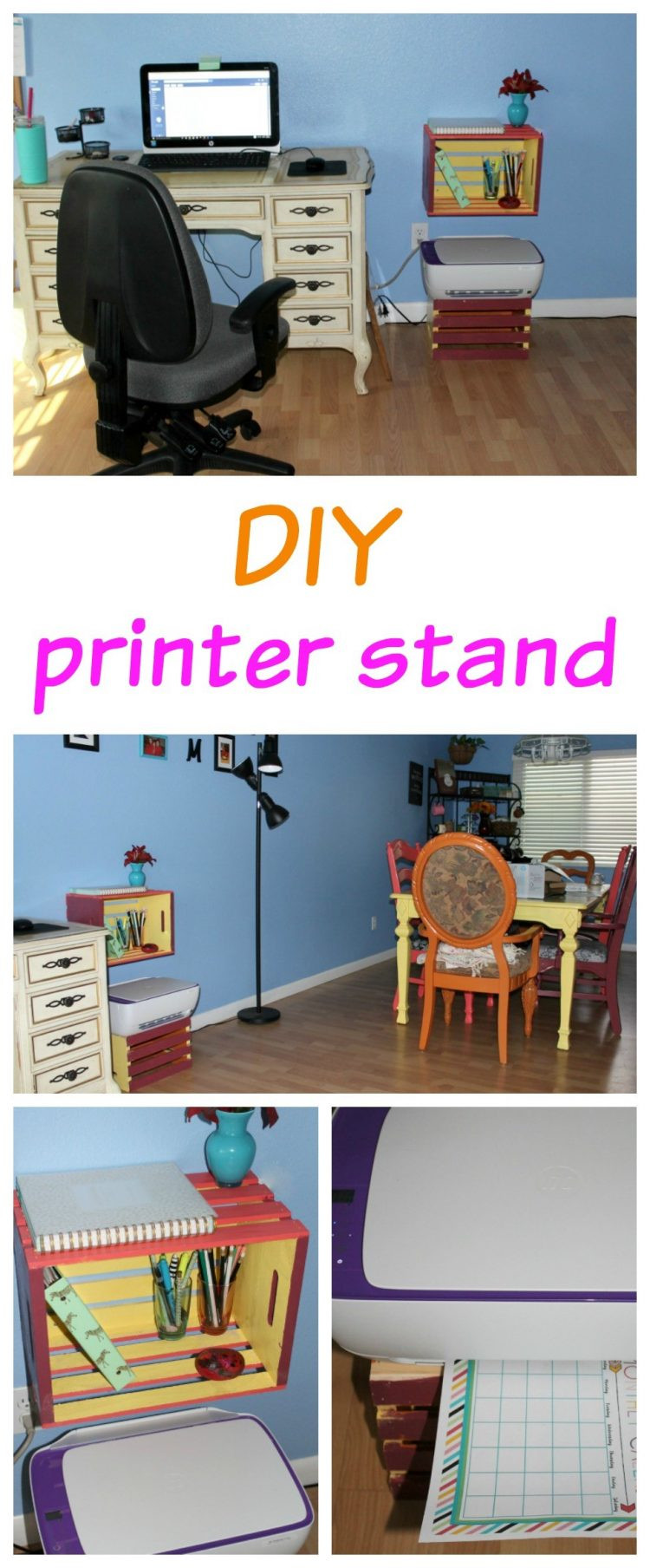 Best ideas about DIY Printer Stand
. Save or Pin DIY floating stand Amber Nicole Now.