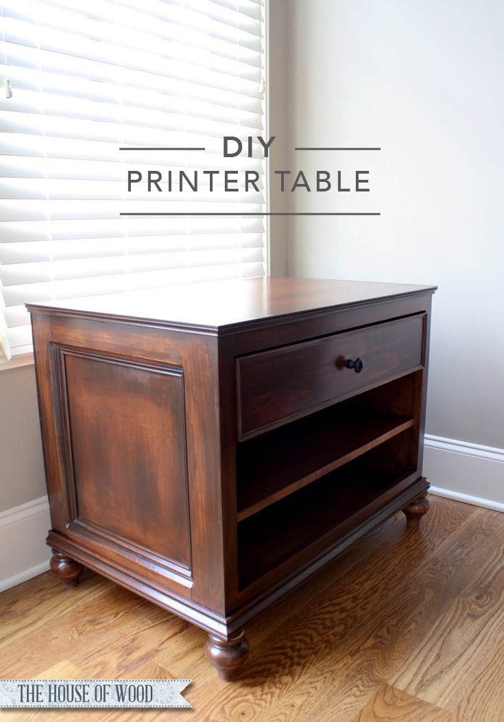 Best ideas about DIY Printer Stand
. Save or Pin Refined Printer Cabinet Now.