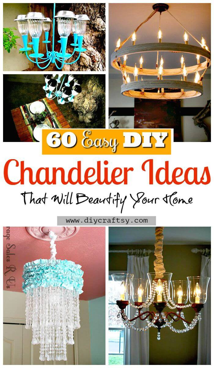 Best ideas about DIY Project Ideas
. Save or Pin 60 Easy DIY Chandelier Ideas That Will Beautify Your Home Now.