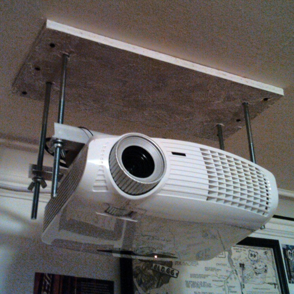 Best ideas about DIY Projector Ceiling Mount
. Save or Pin Dirt cheap diy adjustable projector ceiling mount Now.