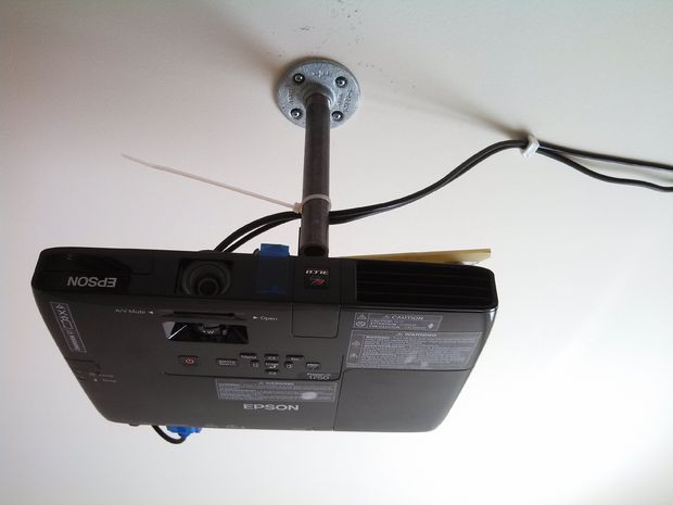 Best ideas about DIY Projector Mount
. Save or Pin DIY Low Cost Porjector Ceiling Mount with Now.