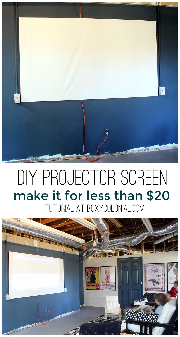 Best ideas about DIY Projector Screen
. Save or Pin DIY Projector Screen for less than $20 Now.