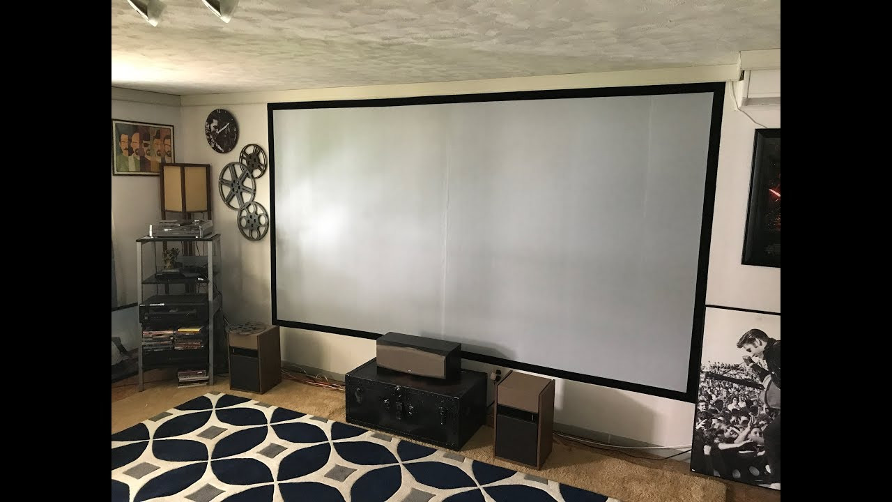 Best ideas about DIY Projector Screen
. Save or Pin DIY painted movie projection screen with Epson projector Now.