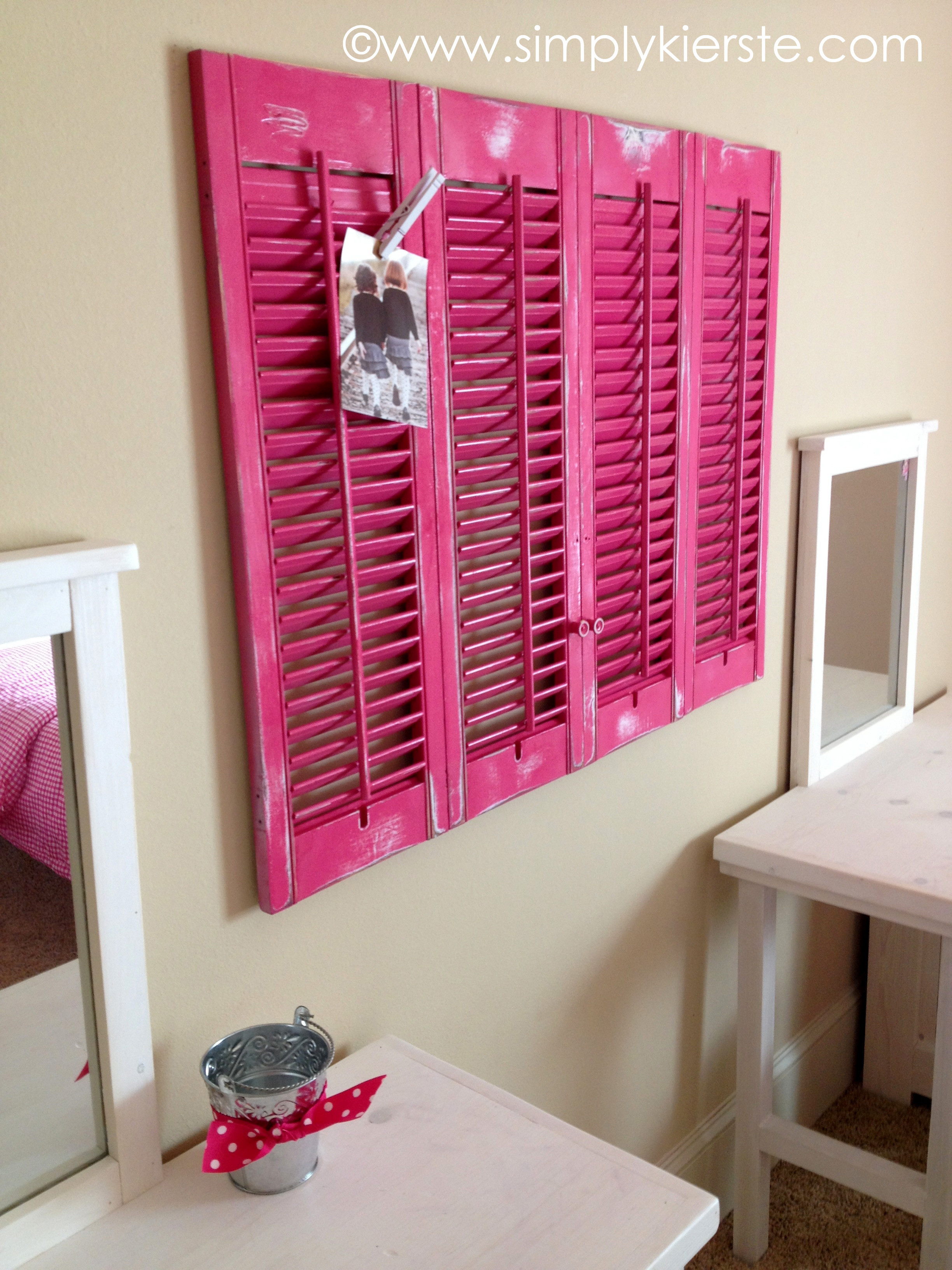 Best ideas about DIY Projects For Room
. Save or Pin DIY Shutters Clipboard & Monogrammed Clothespins Now.