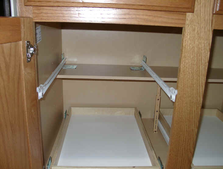 Best ideas about DIY Pull Out Shelves
. Save or Pin Custom pull out shelving soultions DIY do it yourself Now.