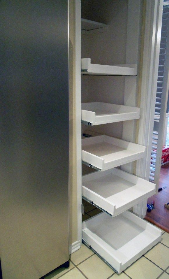 Best ideas about DIY Pull Out Shelves
. Save or Pin Pull out pantry shelves DIY For the Home Now.