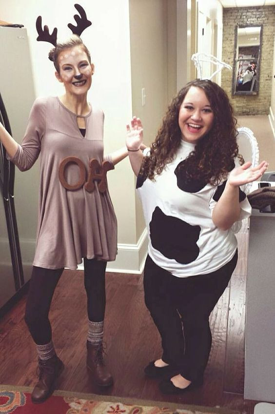 Best ideas about DIY Pun Halloween Costumes
. Save or Pin Funny Pun DIY Halloween Costumes "Oh Deer" "Holy Cow Now.