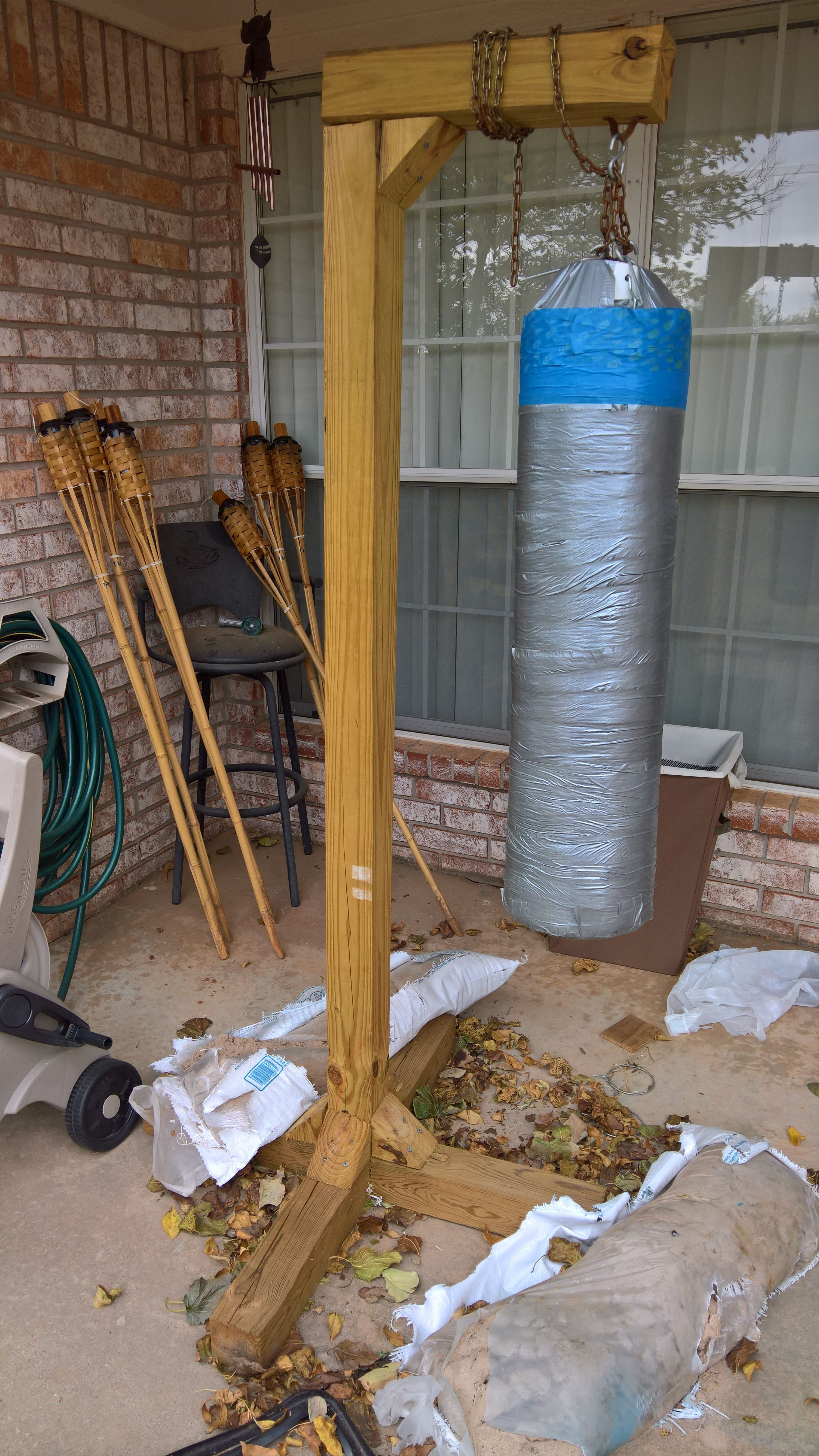 Best ideas about DIY Punching Bag Stand
. Save or Pin This was built entirely from a 4x4 I just wanted a cheap Now.