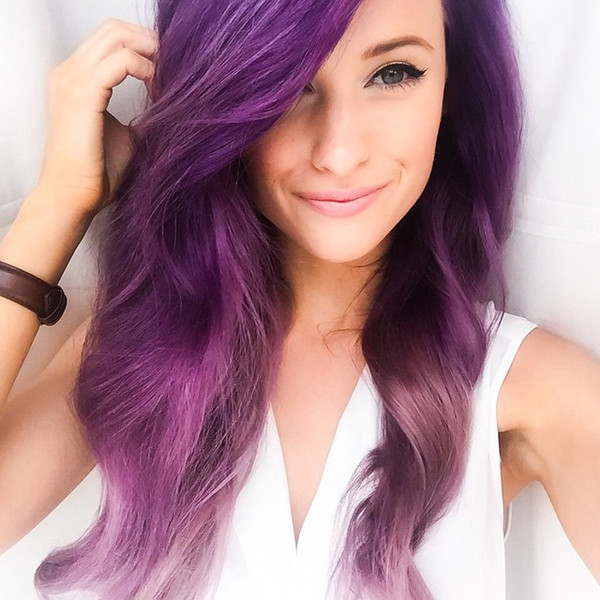 Best ideas about DIY Purple Hair Dye
. Save or Pin How to Dip Dye Your Hair at Home with Three Different Now.