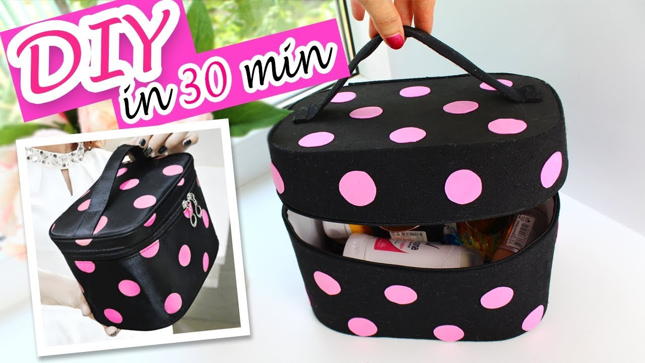 Best ideas about DIY Purse Organizer No Sew
. Save or Pin AWESOME DIY ZIPPER DOTS COSMETIC BAG ORGANIZER NO SEW IN Now.