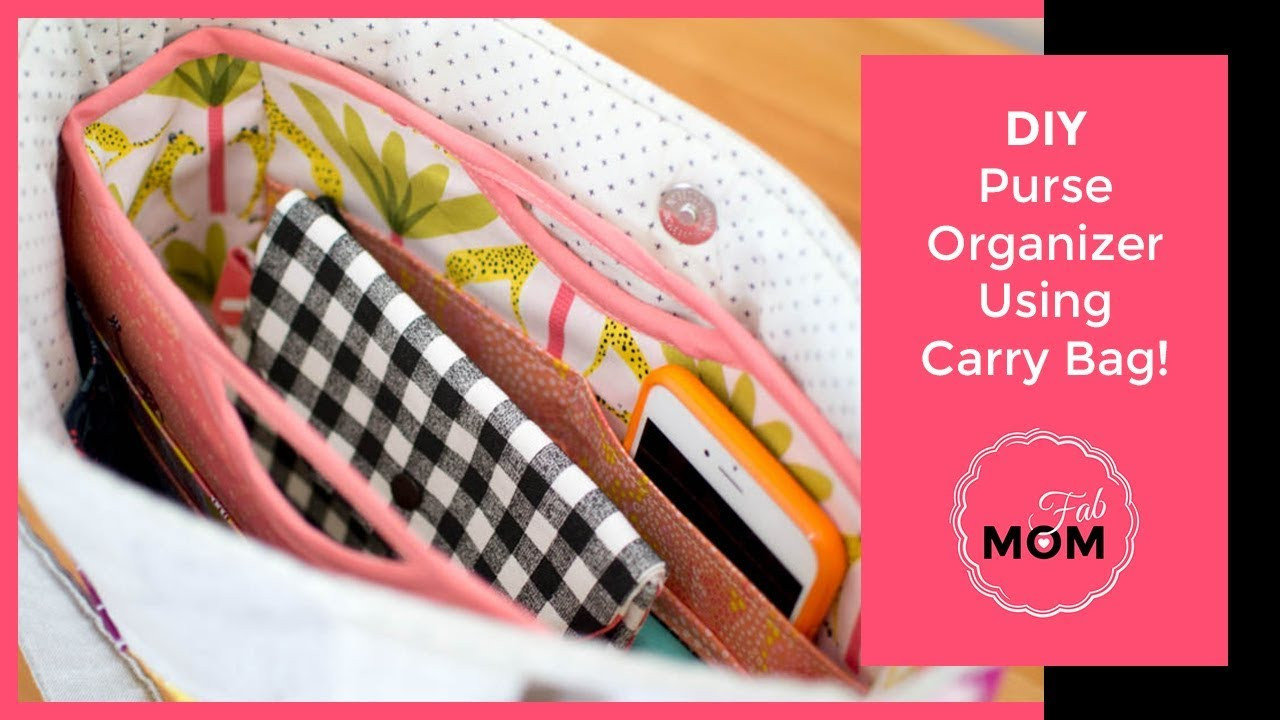 Best ideas about DIY Purse Organizer No Sew
. Save or Pin DIY Handbag purse organizer using carry bag at home no sew Now.