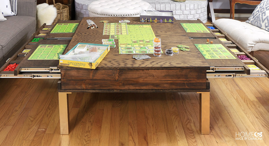 Best ideas about DIY Puzzle Table
. Save or Pin DIY Coffee Table With Pullouts Home Made By Carmona Now.