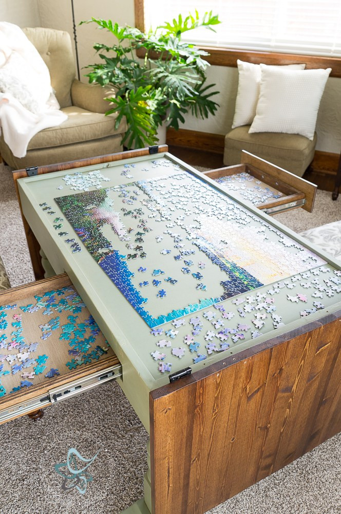 Best ideas about DIY Puzzle Table
. Save or Pin DIY Puzzle Game Table Designed Decor Now.