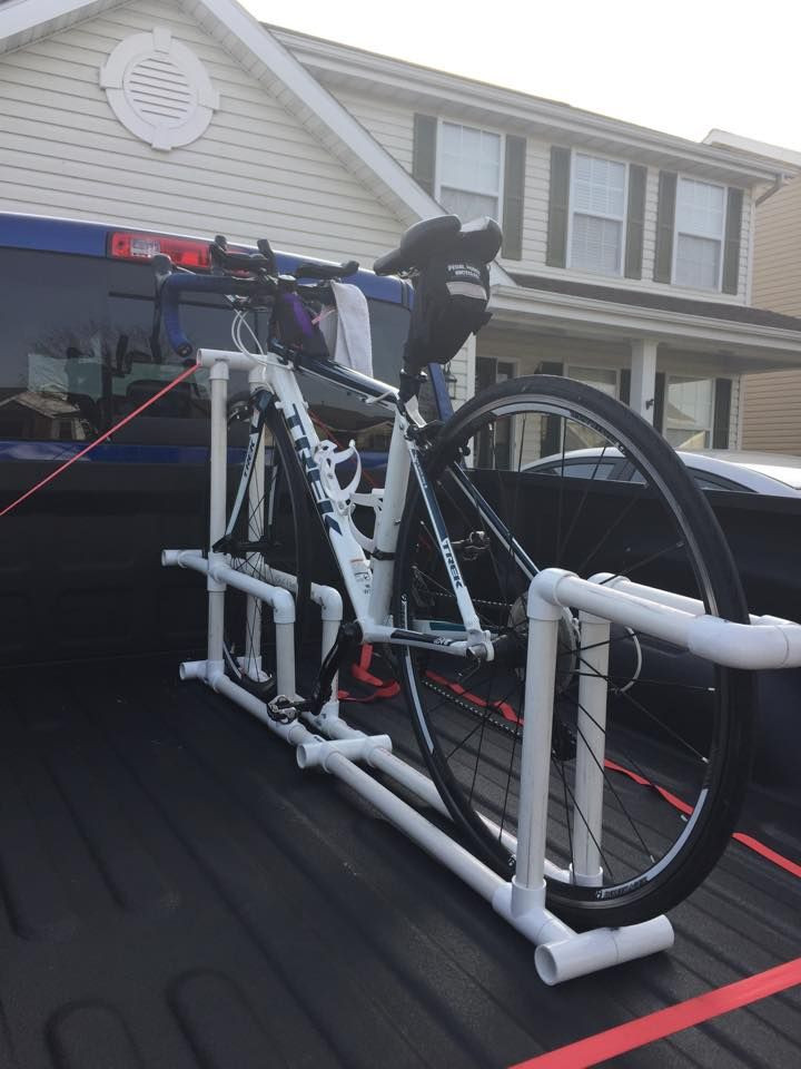 Best ideas about DIY Pvc Bike Rack
. Save or Pin bike rack made out of PVC for truck Pvc projects Now.