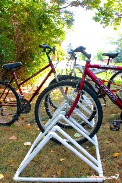 Best ideas about DIY Pvc Bike Rack
. Save or Pin DIY PVC Bike Rack Made By Marzipan Now.