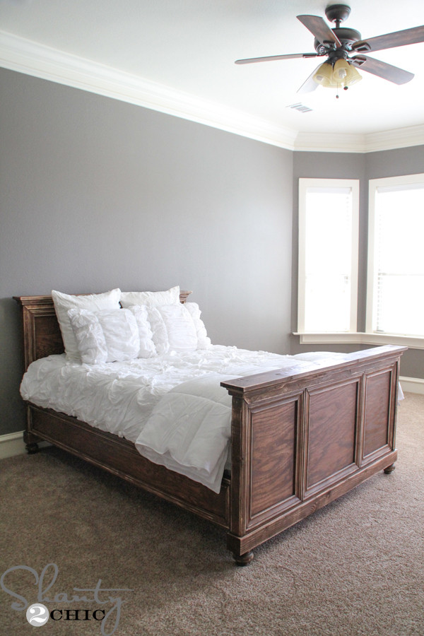 Best ideas about DIY Queen Bed Frame
. Save or Pin DIY Woodworking Queen Bed Shanty 2 Chic Now.