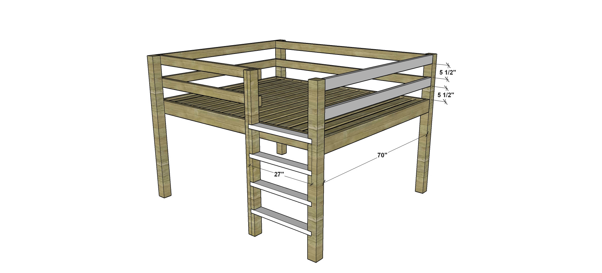 Best ideas about DIY Queen Loft Bed
. Save or Pin Free DIY Furniture Plans How to Build a Queen Sized Low Now.