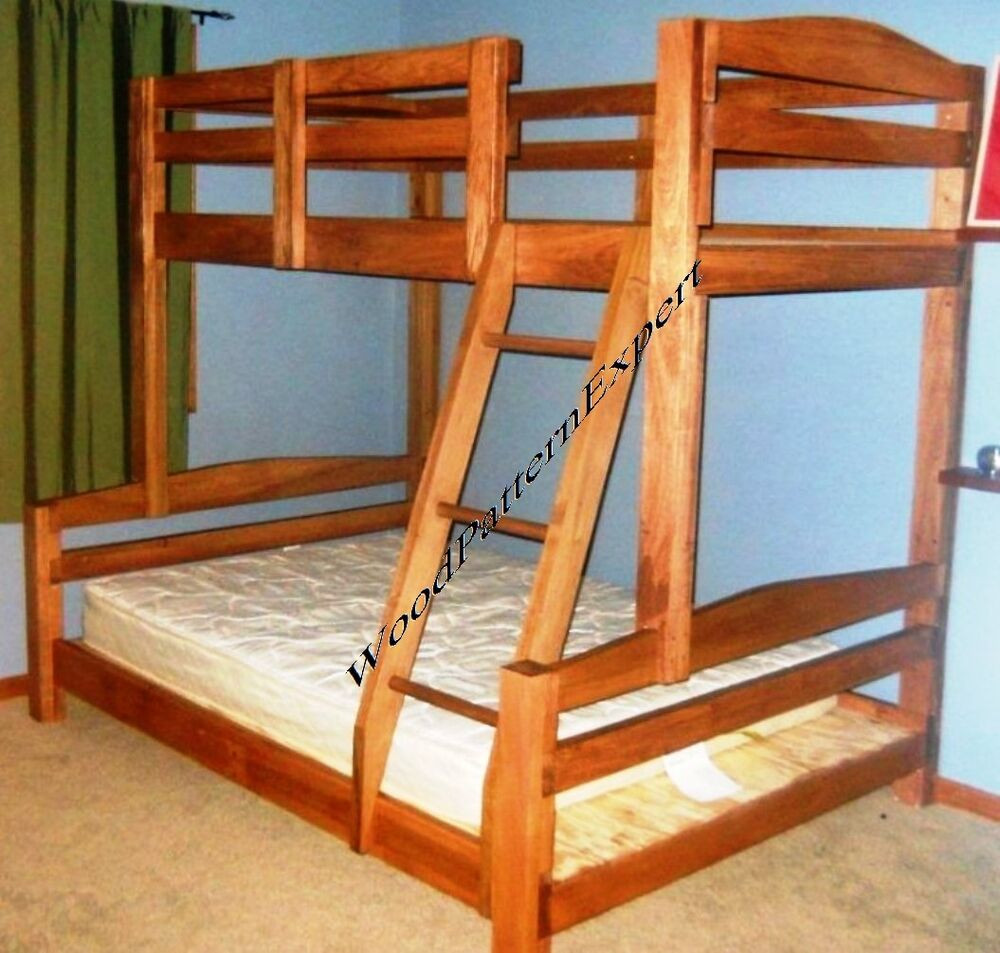 Best ideas about DIY Queen Loft Bed
. Save or Pin BUNK BED Paper Patterns BUILD KING OVER QUEEN OVER FULL Now.