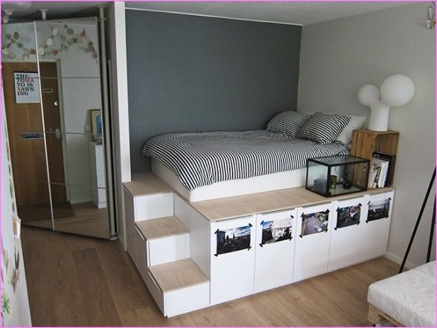 Best ideas about DIY Queen Size Bed Frame With Storage
. Save or Pin Diy King Size Platform Bed With Storage shelving Now.