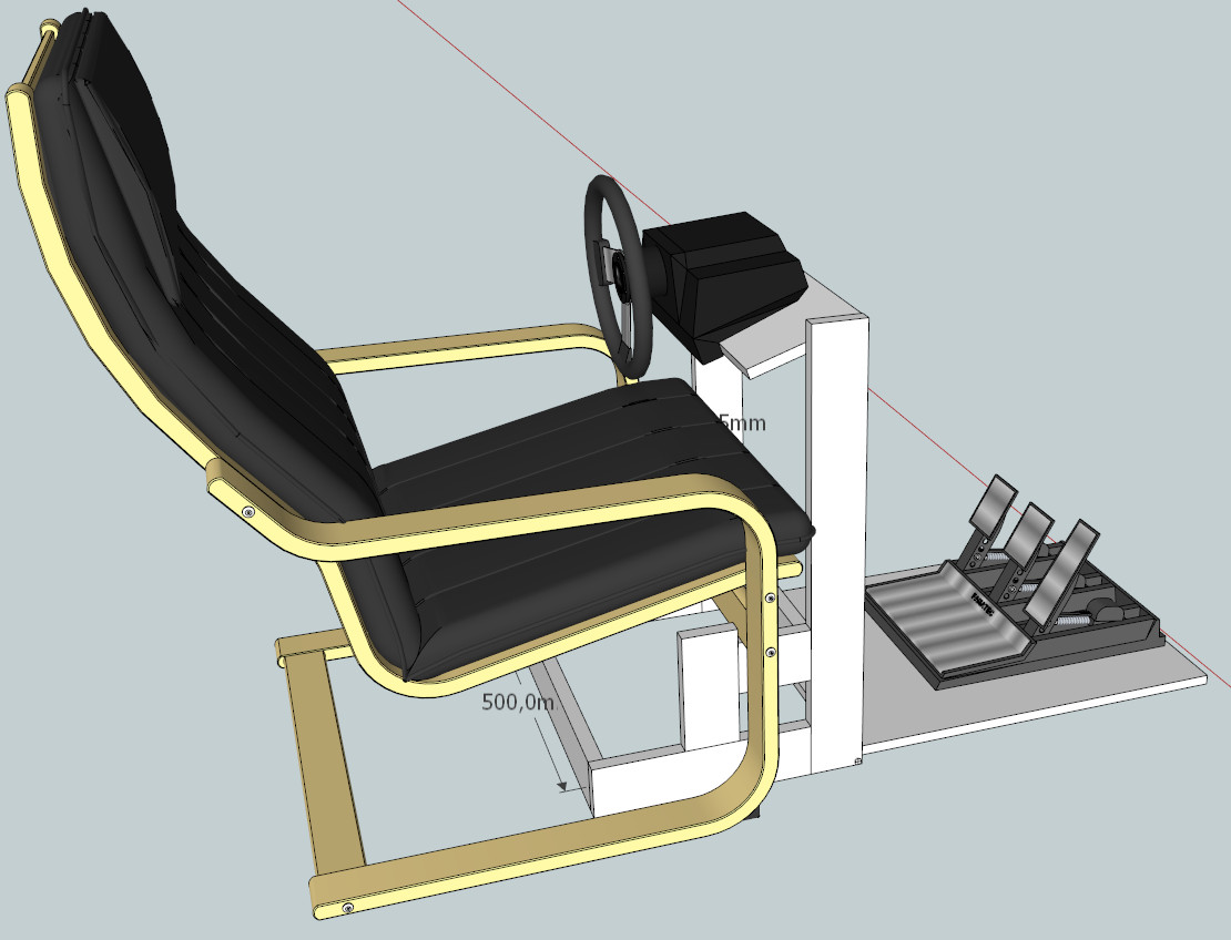 Best ideas about DIY Racing Wheel Stand
. Save or Pin DIY Wheel Stand with Poäng chair Sim Racing Rigs Now.
