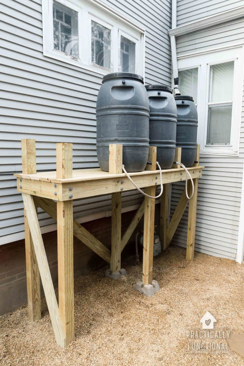 Best ideas about DIY Rain Barrel Stand
. Save or Pin DIY Rain Barrel Stand For Multiple Rain Barrels Now.