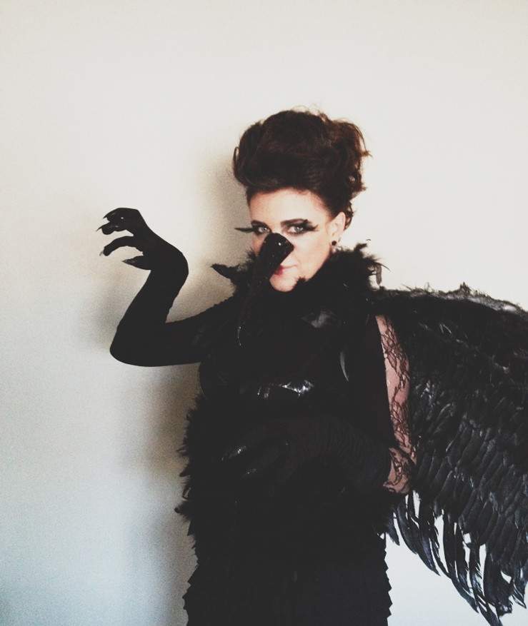 Best ideas about DIY Raven Costume
. Save or Pin Vintage Whites Blog Halloween DIY Raven Costume Now.