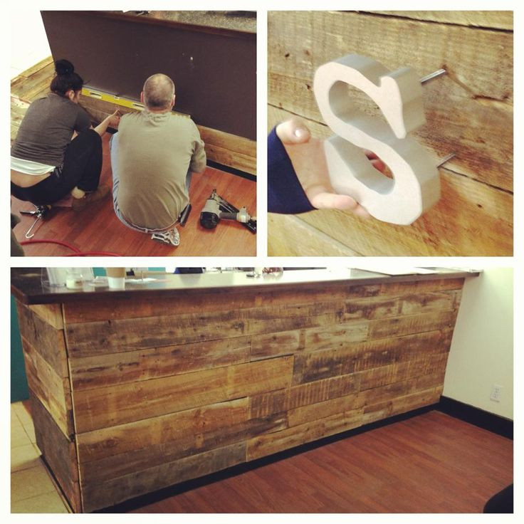Best ideas about DIY Reception Desk
. Save or Pin Woodworking Plan diy reclaimed wood desk Now.