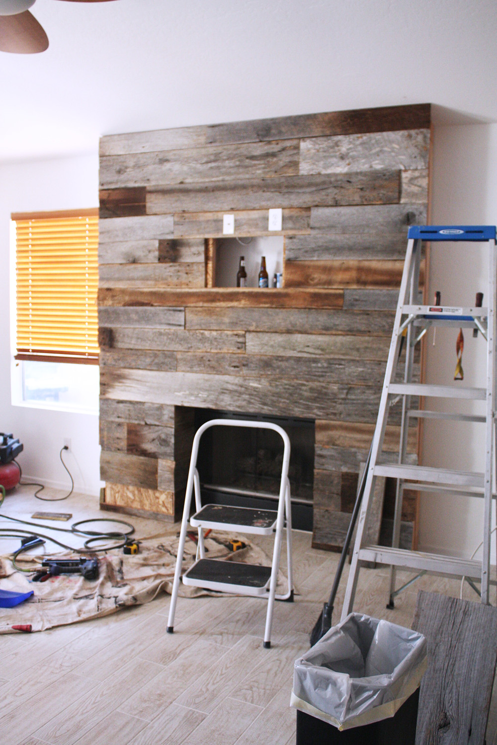 Best ideas about DIY Reclaimed Wood
. Save or Pin DIY Reclaimed Wood Fireplace — Kristi Murphy Now.