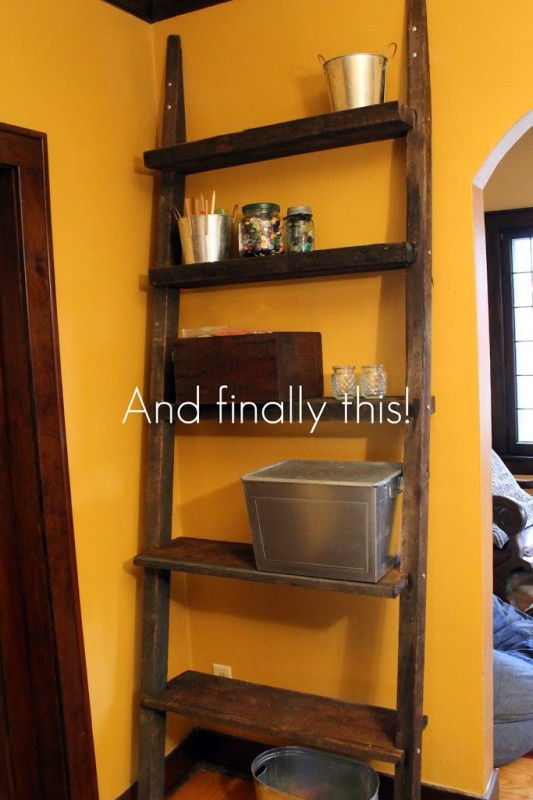 Best ideas about DIY Reclaimed Wood Shelf
. Save or Pin DIY Ladder Shelf From Reclaimed Wood A Jennuine Life Now.