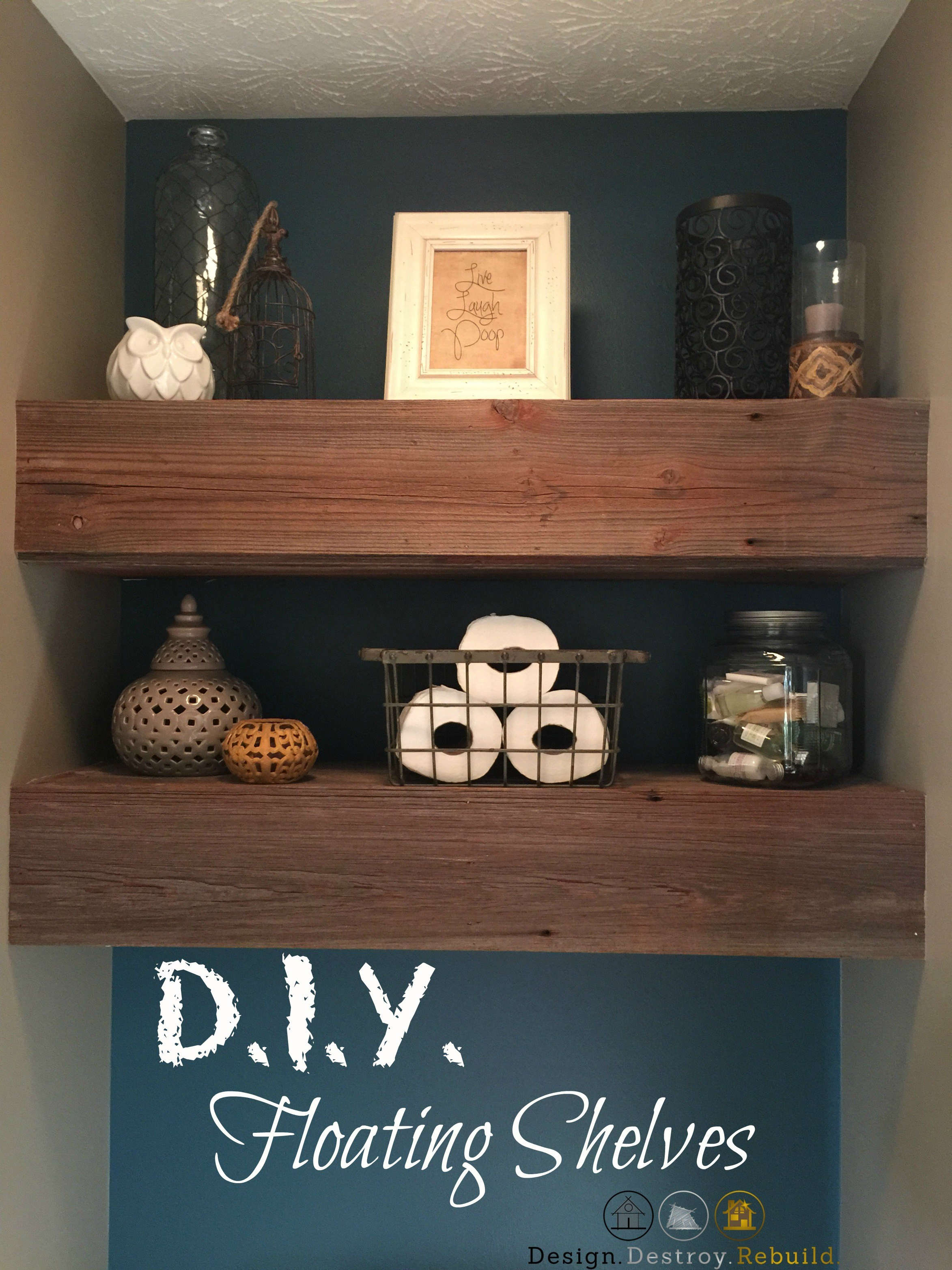 Best ideas about DIY Reclaimed Wood Shelf
. Save or Pin DIY Reclaimed Wood Floating Shelves Design Destroy Now.