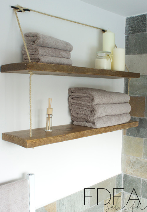 Best ideas about DIY Reclaimed Wood Shelves
. Save or Pin DIY RECLAIMED WOOD BATHROOM SHELVES Now.