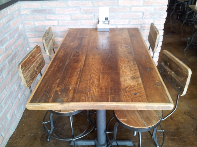 Best ideas about DIY Reclaimed Wood Table Top
. Save or Pin DIY Wood Plank Kitchen Table Picture Step By Cute Decor Now.