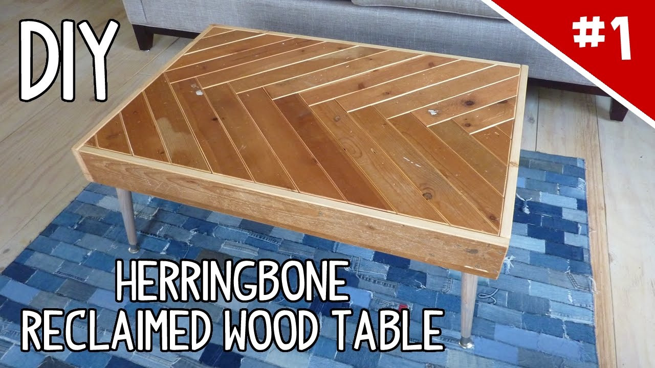 Best ideas about DIY Reclaimed Wood Table Top
. Save or Pin DIY Herringbone Reclaimed Wood Table Part 1 of 2 Now.