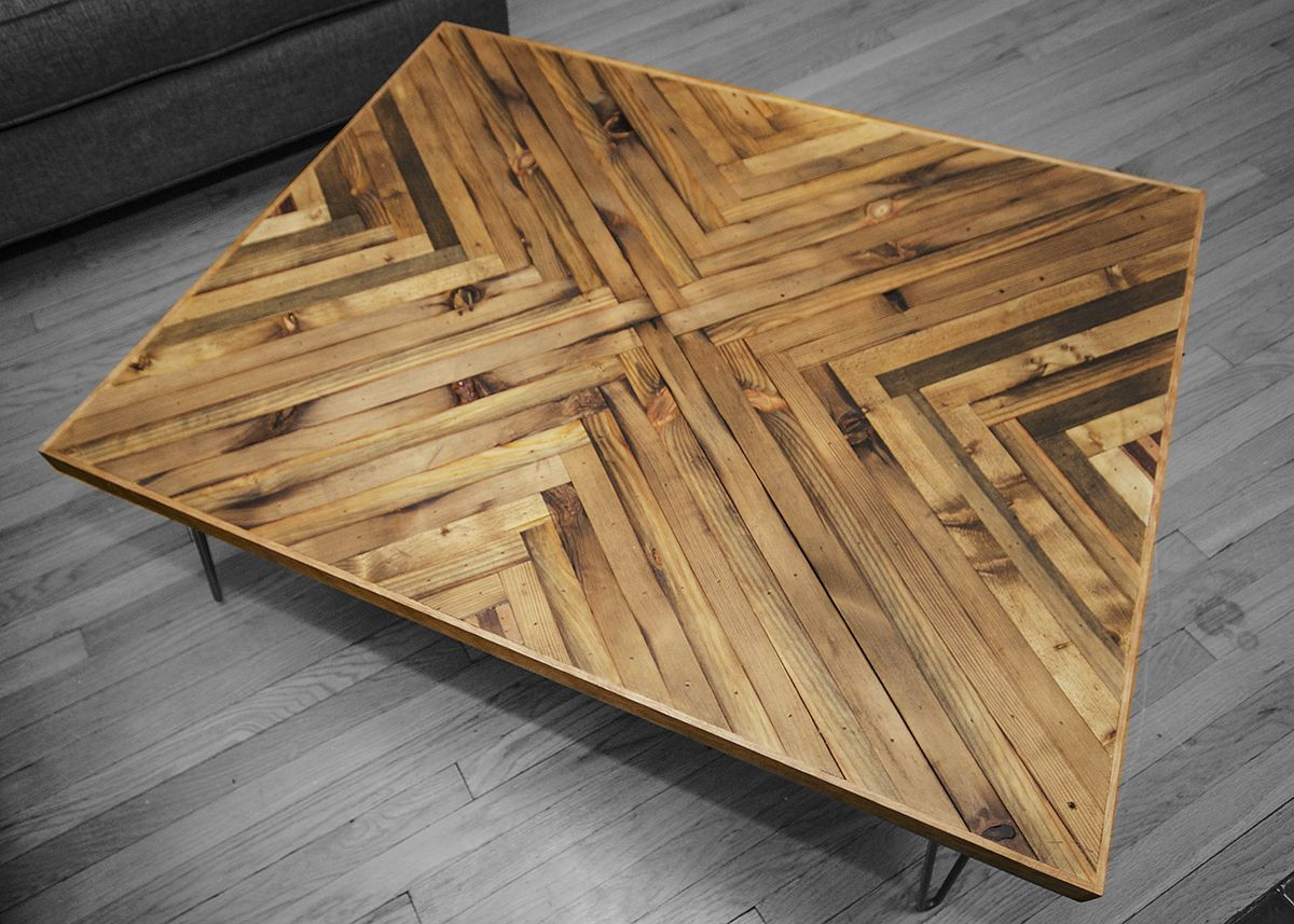 Best ideas about DIY Reclaimed Wood Table Top
. Save or Pin Herringbone Coffee Table Top Furniture Now.