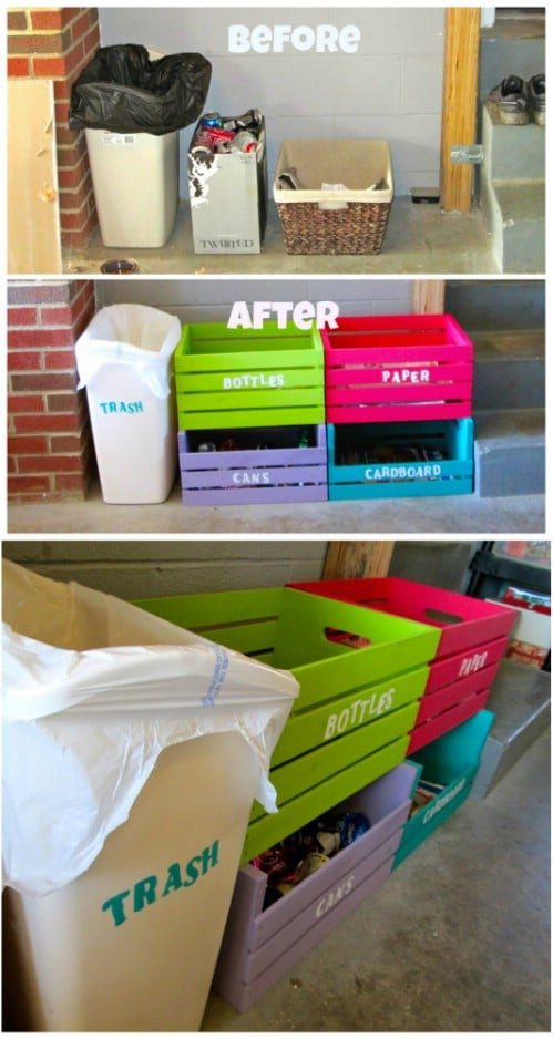 Best ideas about DIY Recycling Bins
. Save or Pin 20 DIY Home Recycling Bins That Help You Organize Your Now.