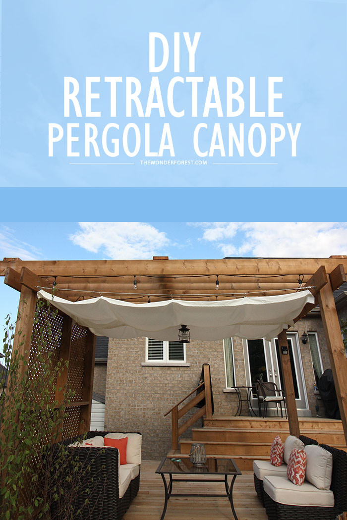 Best ideas about DIY Retractable Pergola Canopy
. Save or Pin DIY Retractable Pergola Canopy Tutorial Wonder Forest Now.