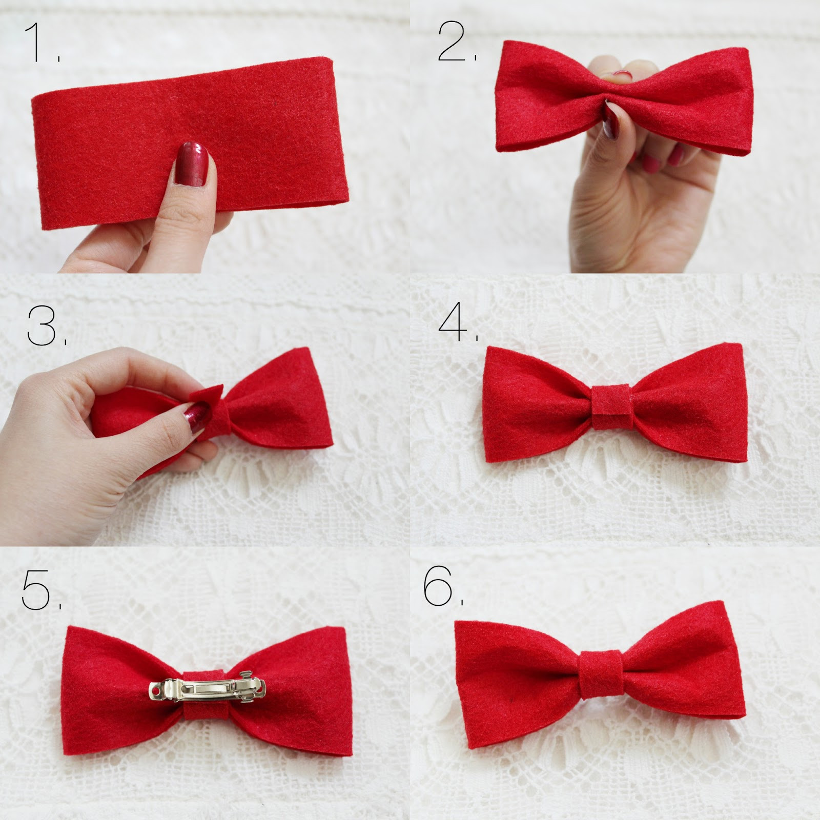 Best ideas about DIY Ribbon Bow
. Save or Pin Little Red Bowtalk DIY Felt Hair Bow Now.