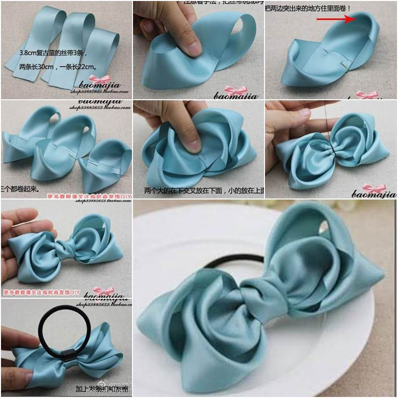 Best ideas about DIY Ribbon Bow
. Save or Pin How to DIY Satin Ribbon Bow Hair Accessory Now.